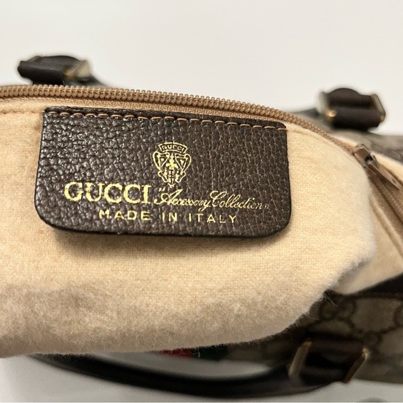 Gucci Sherryline PVC Monogram Authentic &Vintage Brown Boston/Speedy Bag Size 28 - Picture 14 of 16